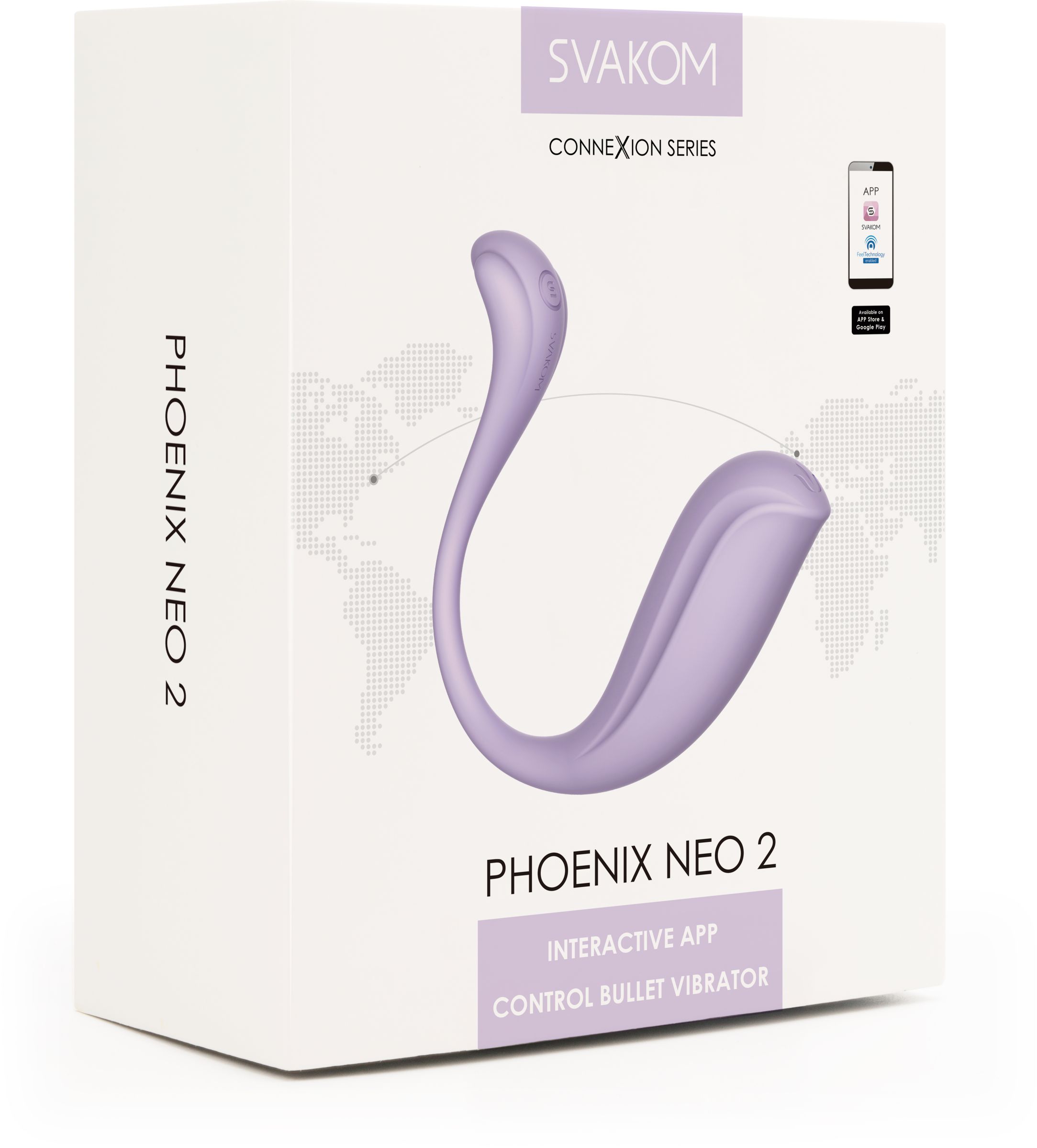Сиреневый вибромассажер Phoenix Neo 2 6