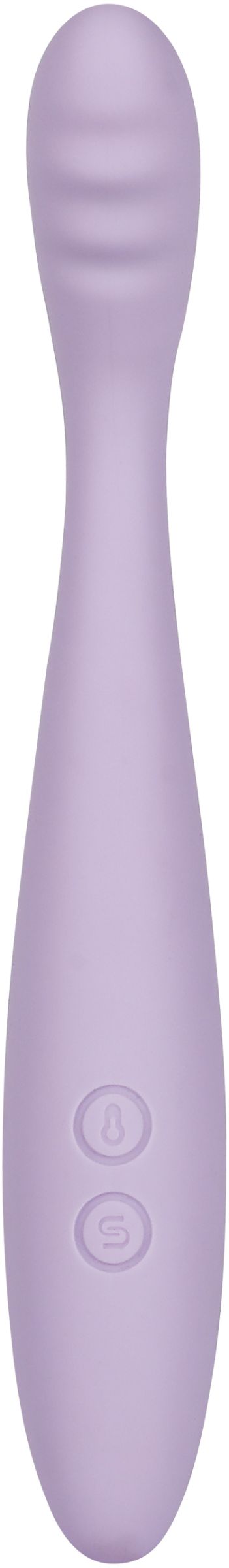 Сиреневый вибростимулятор Cici 2 с функцией нагрева - 17,8 см. 2