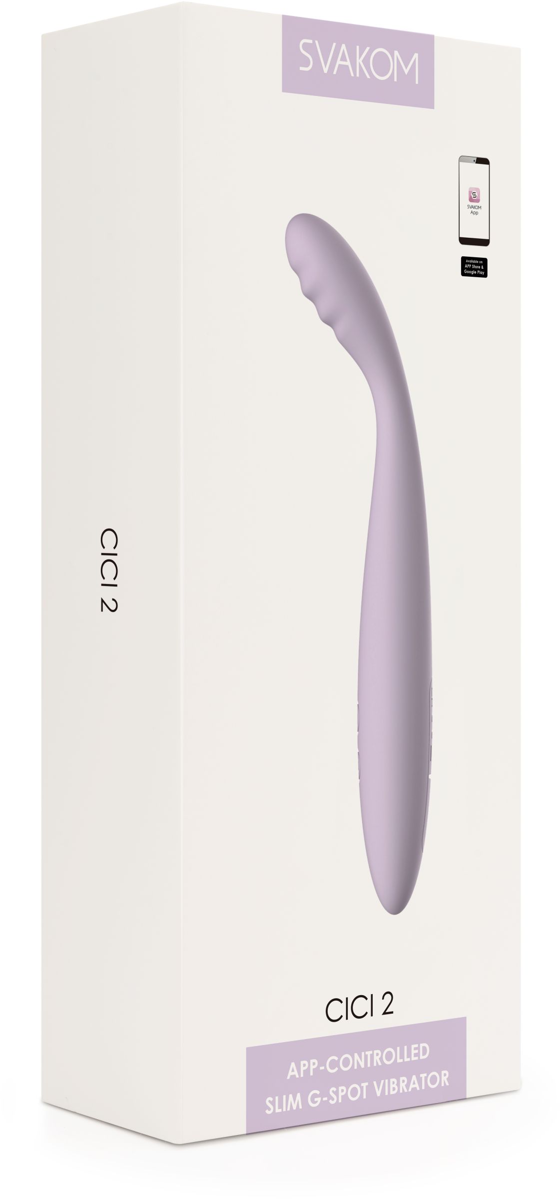 Сиреневый вибростимулятор Cici 2 с функцией нагрева - 17,8 см. 5