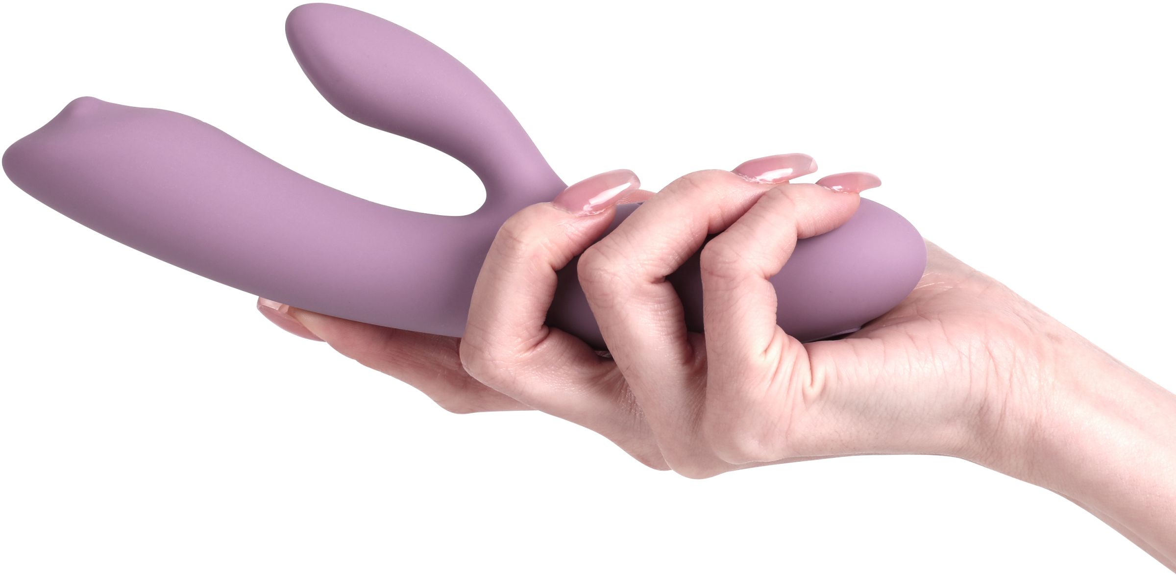 Сиреневый интерактивный вибратор-кролик Trysta Neo с шариком для зоны G - 18,4 см. 7