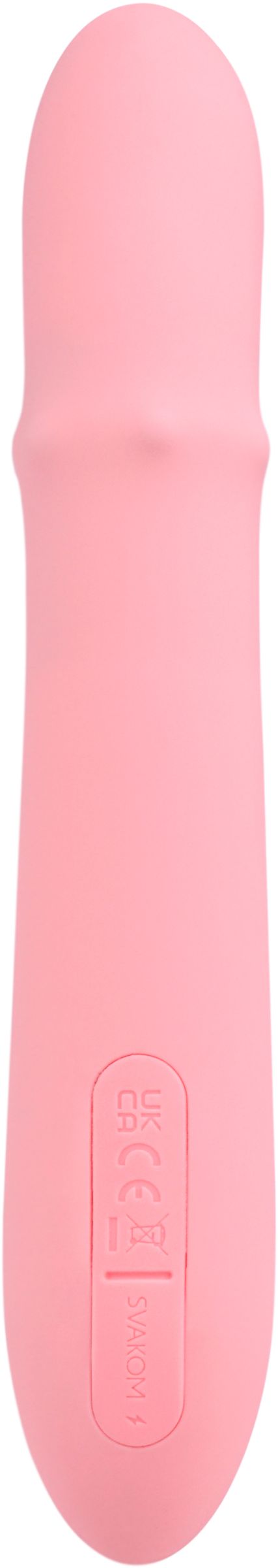 Розовый интерактивный вибратор-кролик Mora Neo с кольцом из бусин - 19,5 см. 3