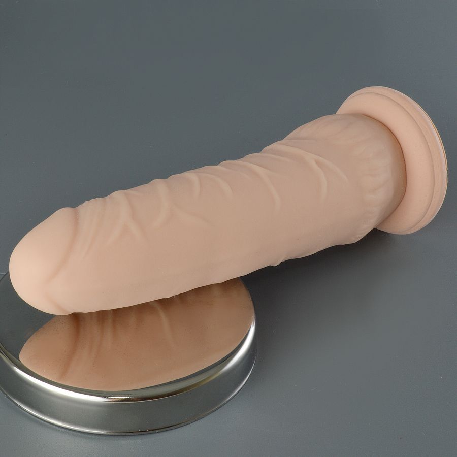 Телесный фаллоимитатор JoyStick на присоске - 16 см. 2