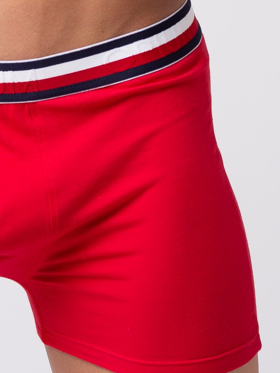 Мужские боксеры из мягкого хлопкового трикотажа с резинкой в полоску 5
