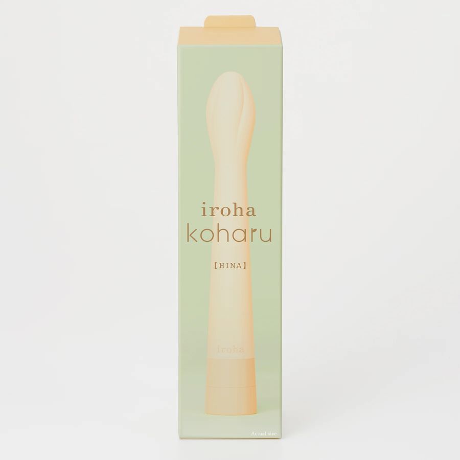 Желтый вибратор Iroha Koharu Hinatsubomi - 16 см. 4