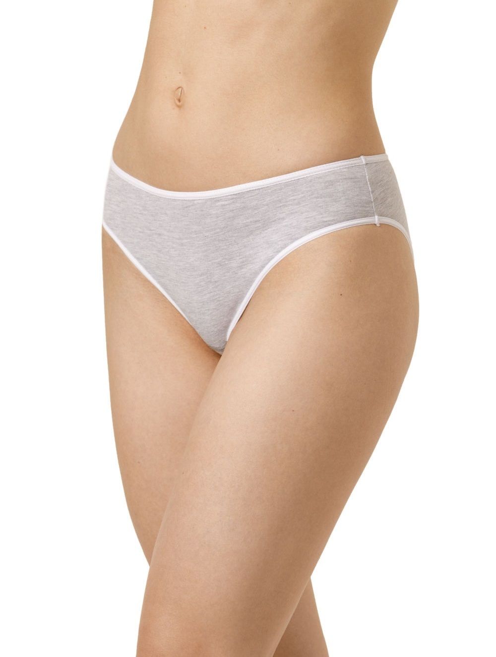 Серые хлопковые трусики-слипы 1