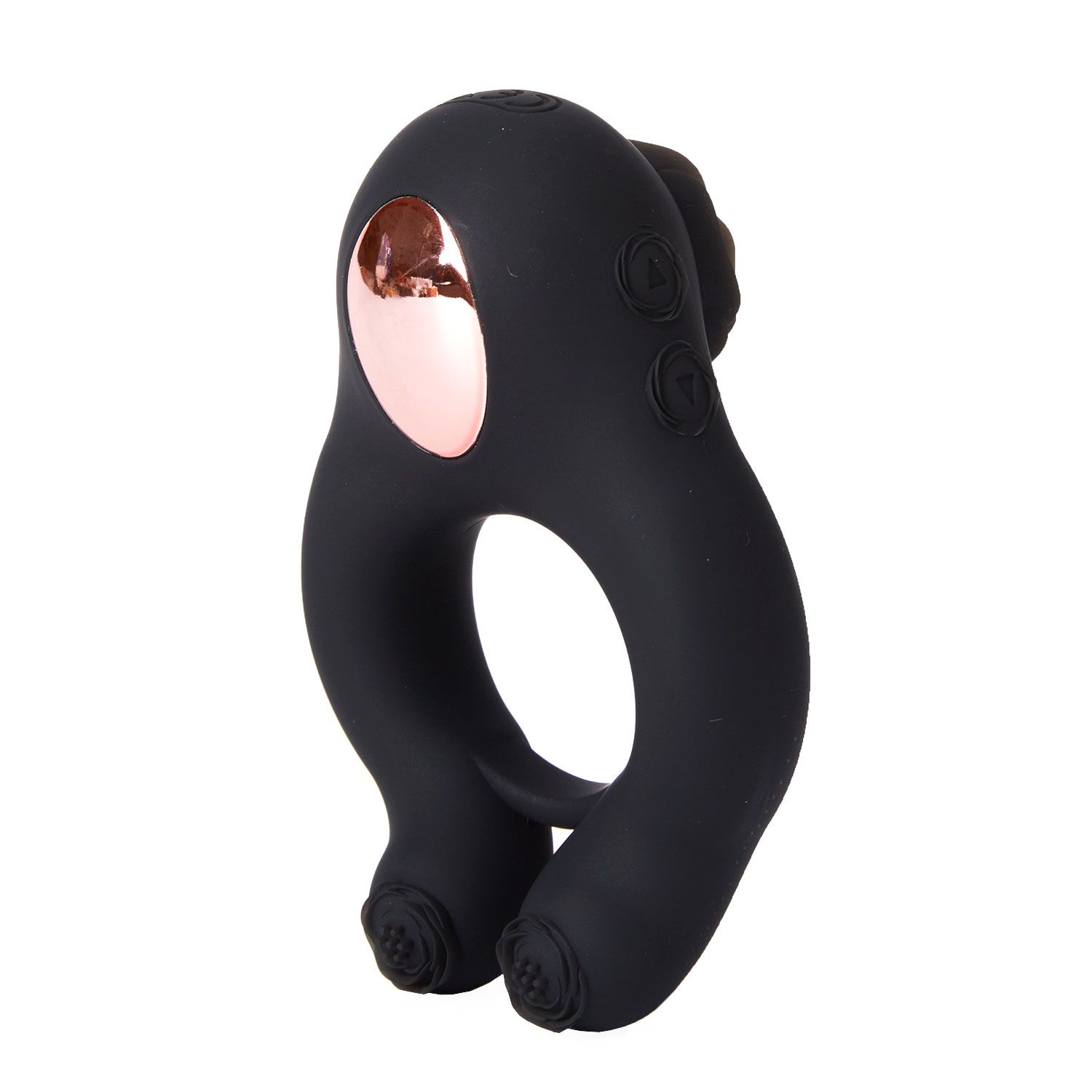 Черное эрекционное кольцо Abe с пультом ДУ 3