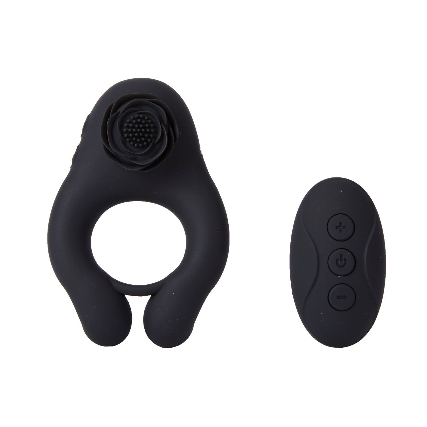 Черное эрекционное кольцо Abe с пультом ДУ 6