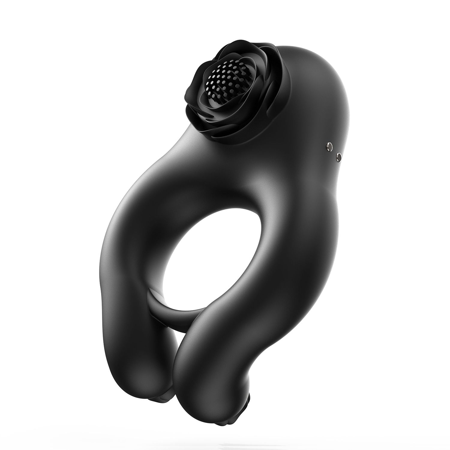 Черное эрекционное кольцо Abe с пультом ДУ 9