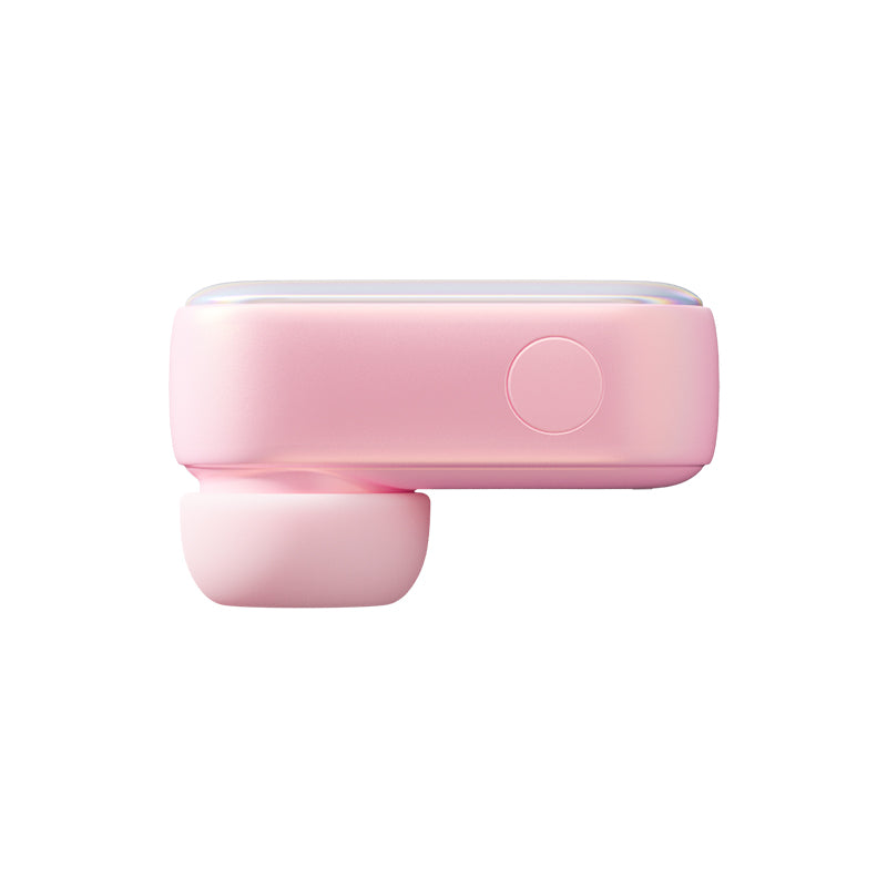 Розовый вакуумный стимулятор клитора Alggie Earphone с управлением через приложение 5