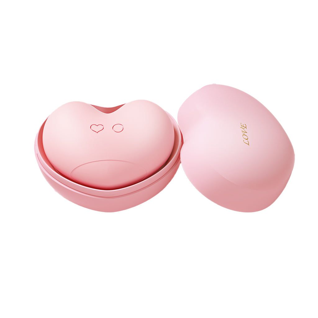 Розовый вакуумный стимулятор Heart в форме сердца 4