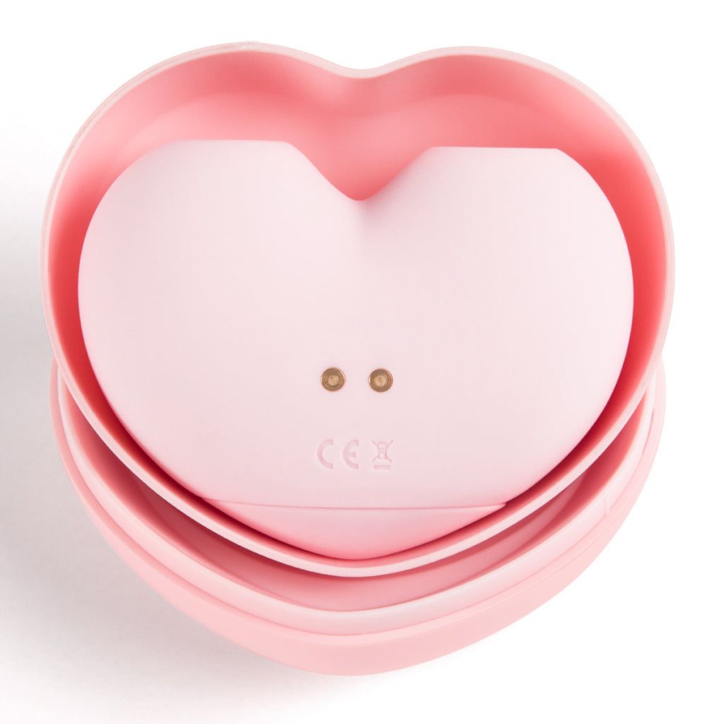 Розовый вакуумный стимулятор Heart в форме сердца 5