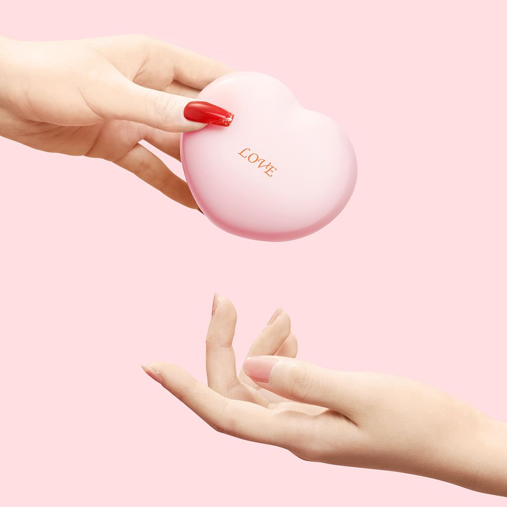 Розовый вакуумный стимулятор Heart в форме сердца 7