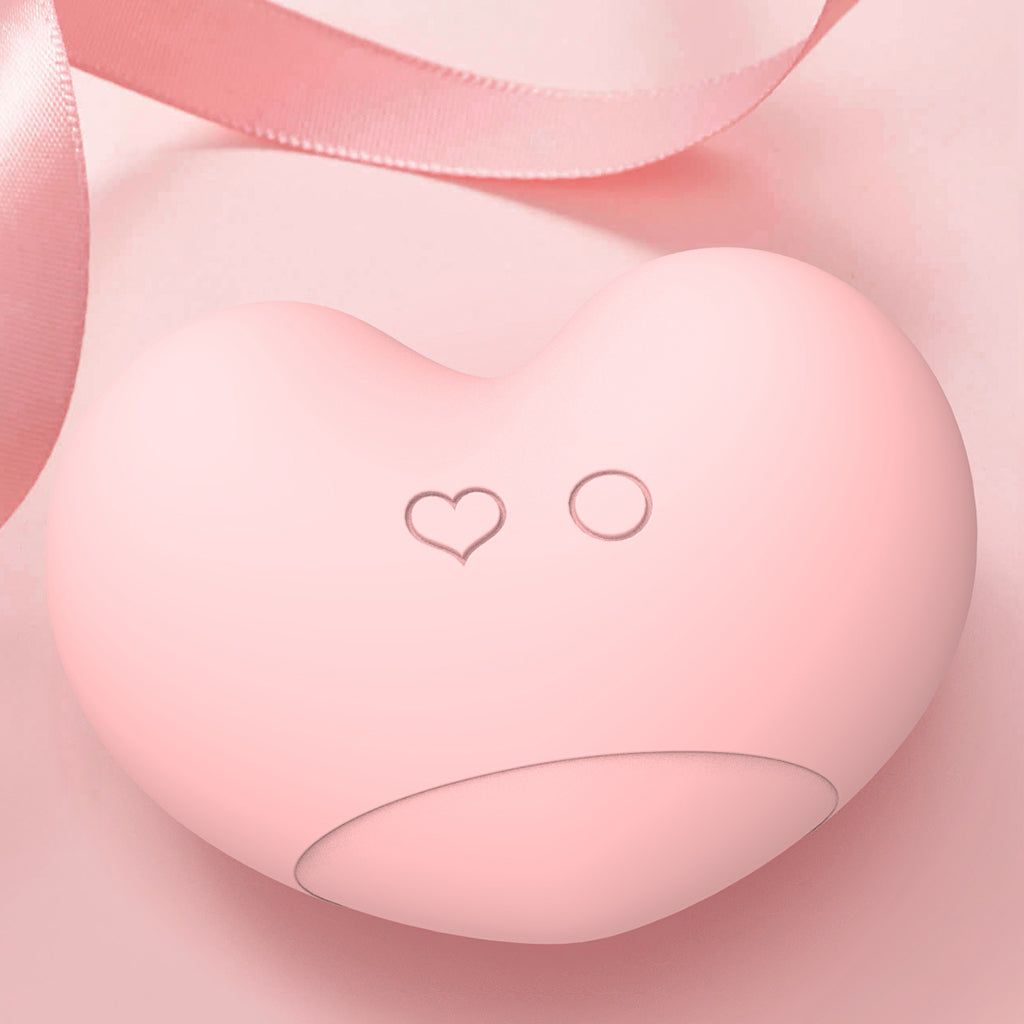 Розовый вакуумный стимулятор Heart в форме сердца 8