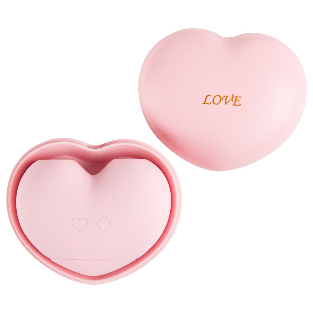 Розовый вакуумный стимулятор Heart в форме сердца 10