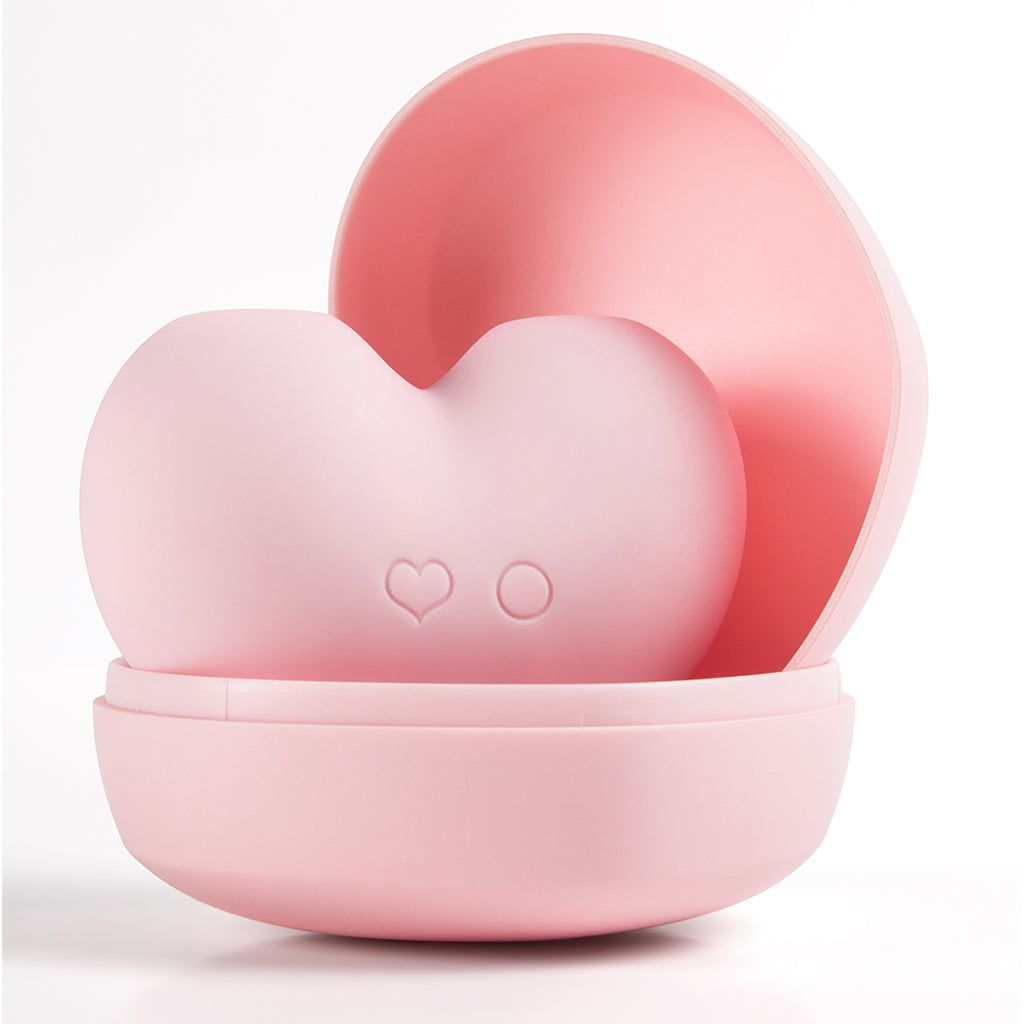 Розовый вакуумный стимулятор Heart в форме сердца 1