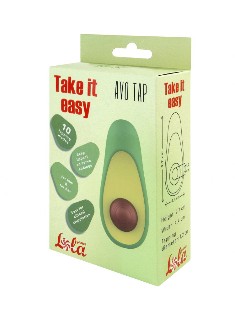 Клиторальный стимулятор в форме авокадо Avo Tap с постукивающим эффектом 3