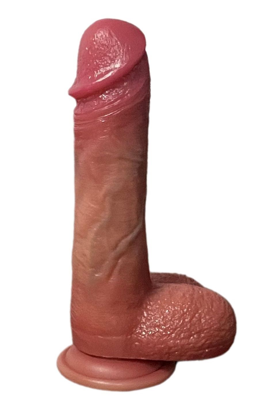 Телесный вибратор-ротатор с возвратно-поступательными движениями и нагревом - 21 см. 1