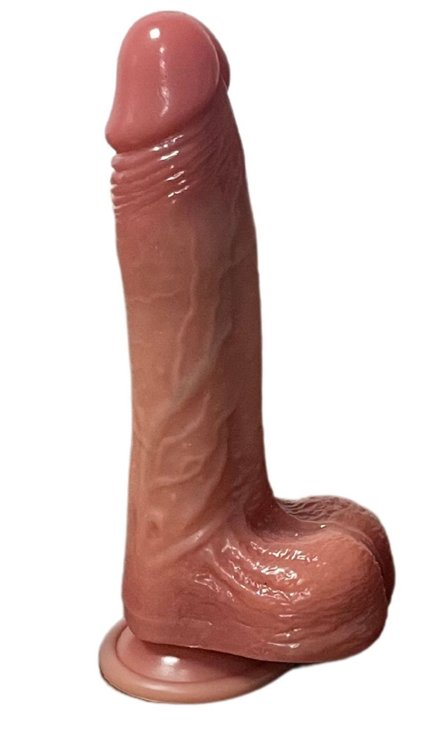 Телесный вибратор-ротатор с возвратно-поступательными движениями и нагревом - 22 см. 1