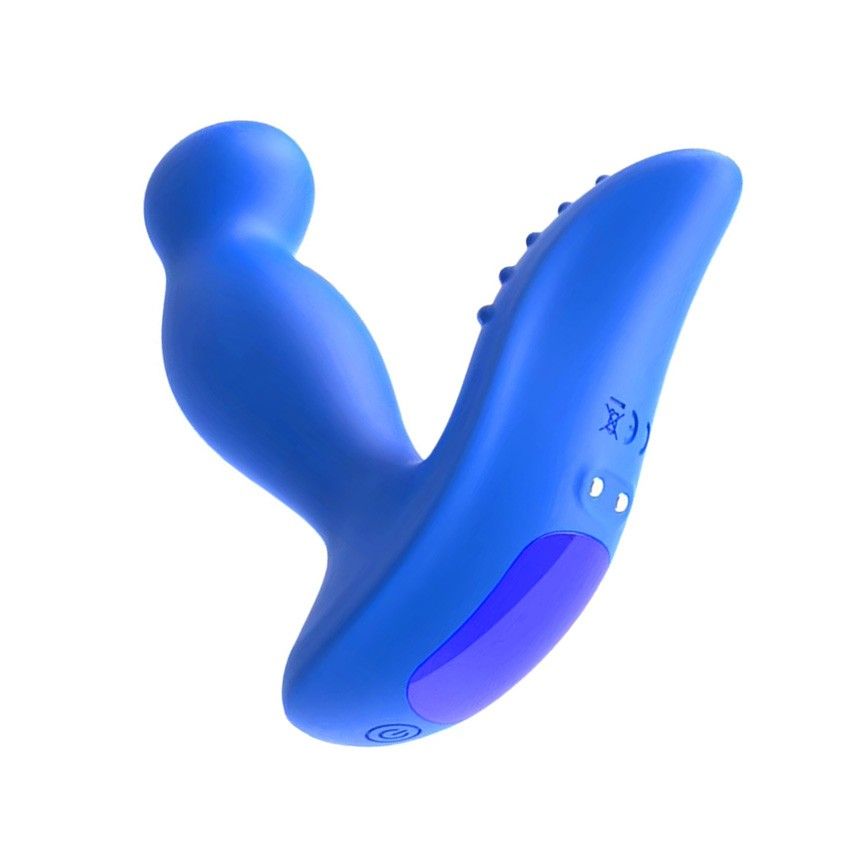 Синий вибромассажер простаты 3,5’’ P-spot Massager - 12,5 см. 1