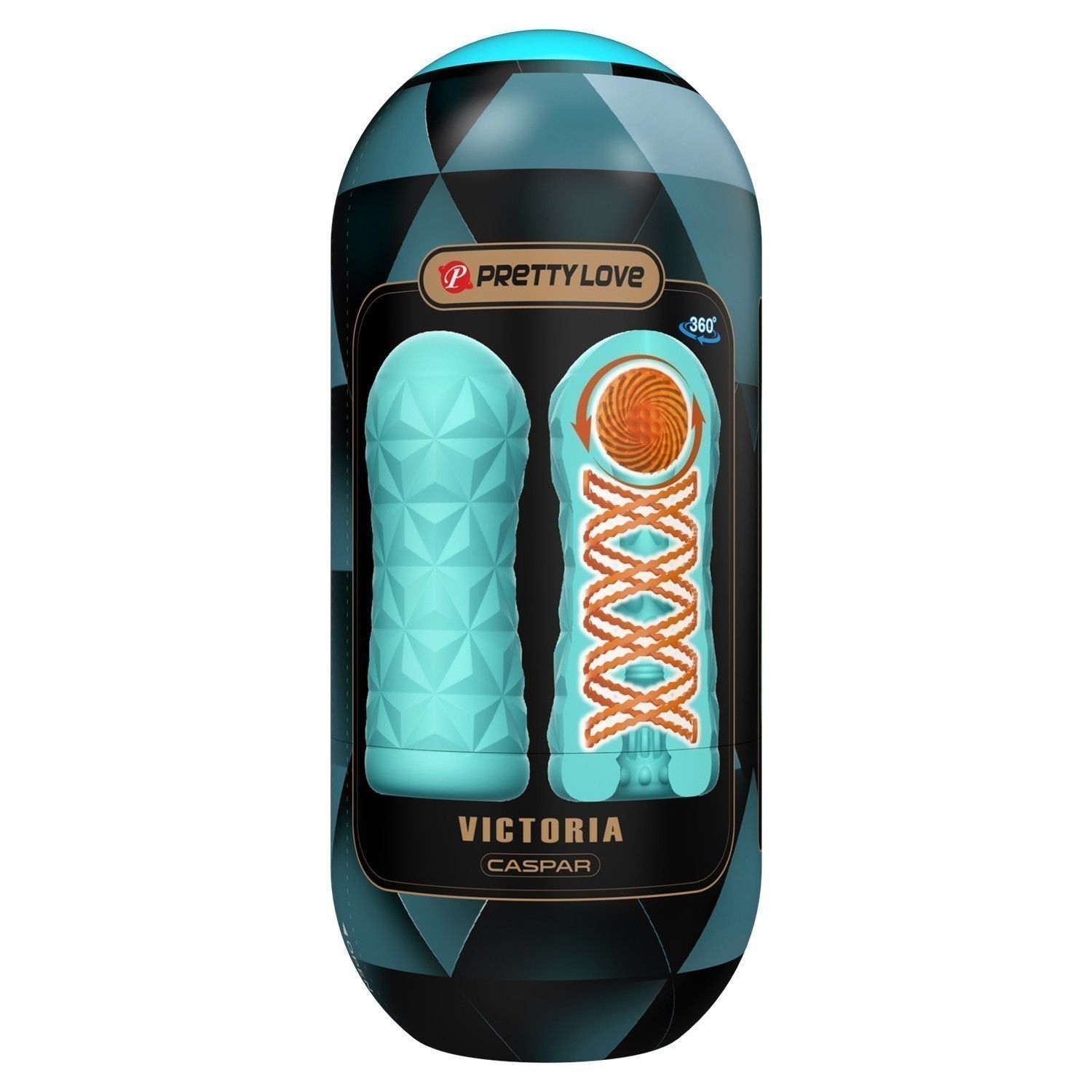 Аквамариновый мастурбатор Victoria 1