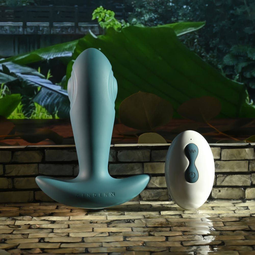 Изумрудная анальная вибропробка с пультом ДУ Tunnel Tapper - 12,1 см. 6