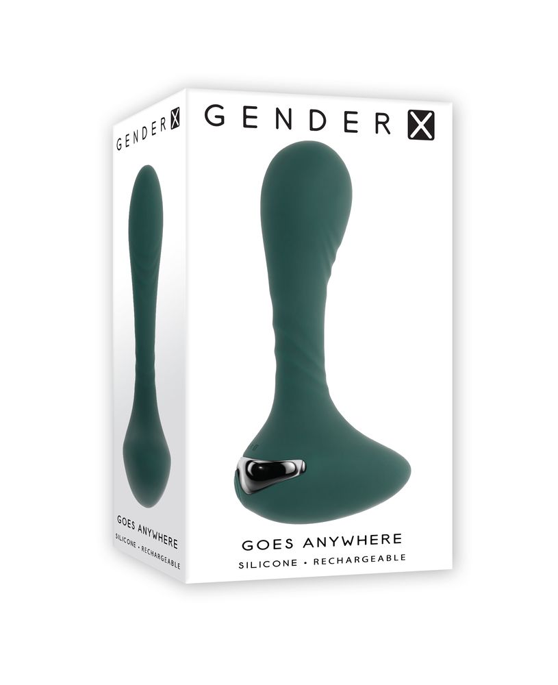 Изумрудный вибромассажёр простаты Goes Anywhere - 12,3 см. 6