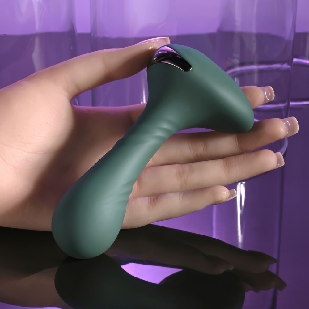 Изумрудный вибромассажёр простаты Goes Anywhere - 12,3 см. 8