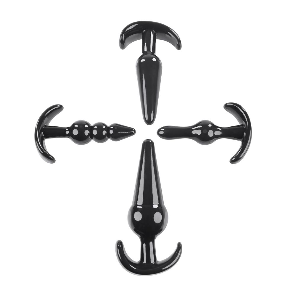 Набор из 4 анальных пробок-якорей Intro To Plugs 3