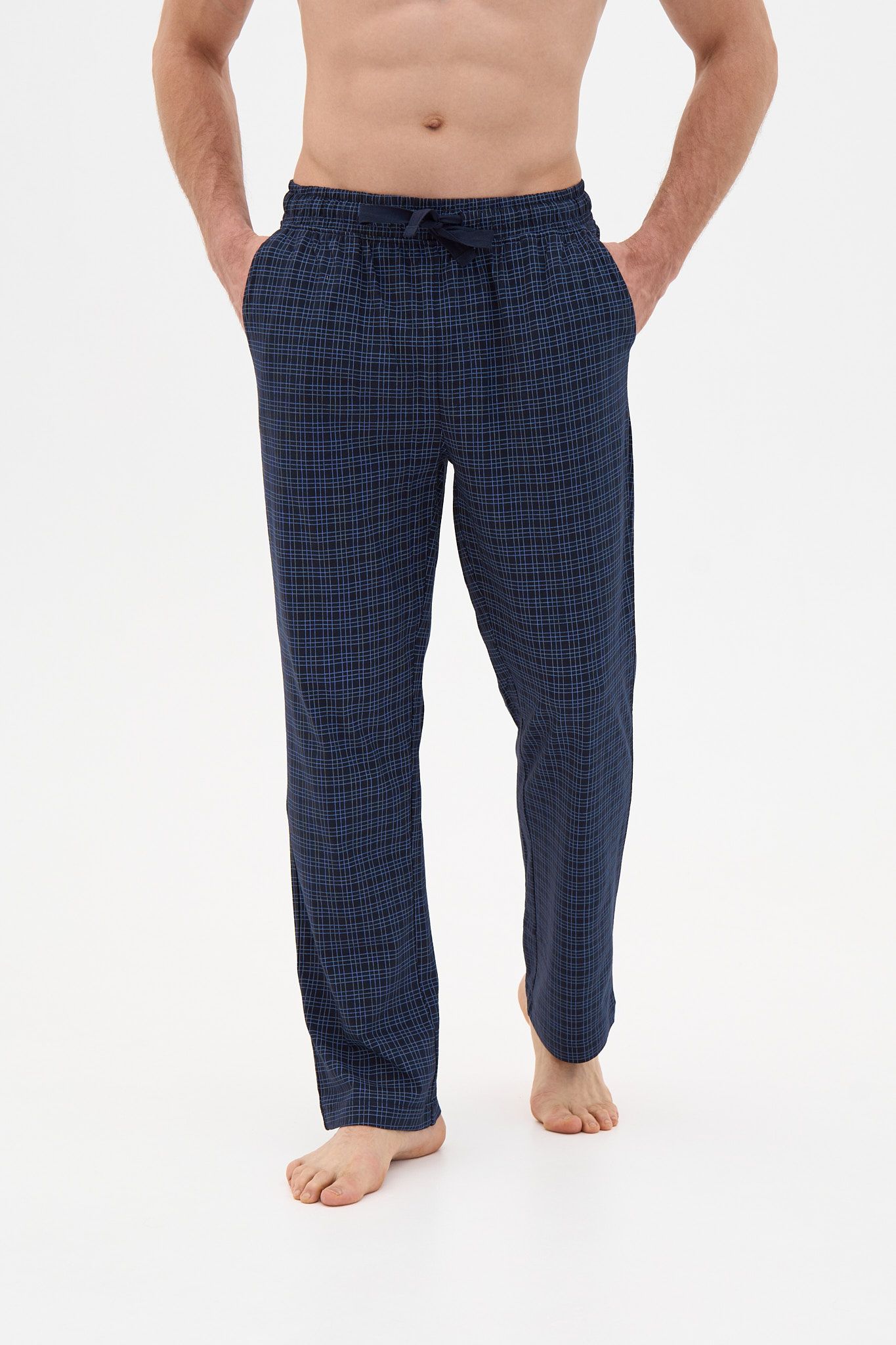 Хлопковые брюки в клетку 1