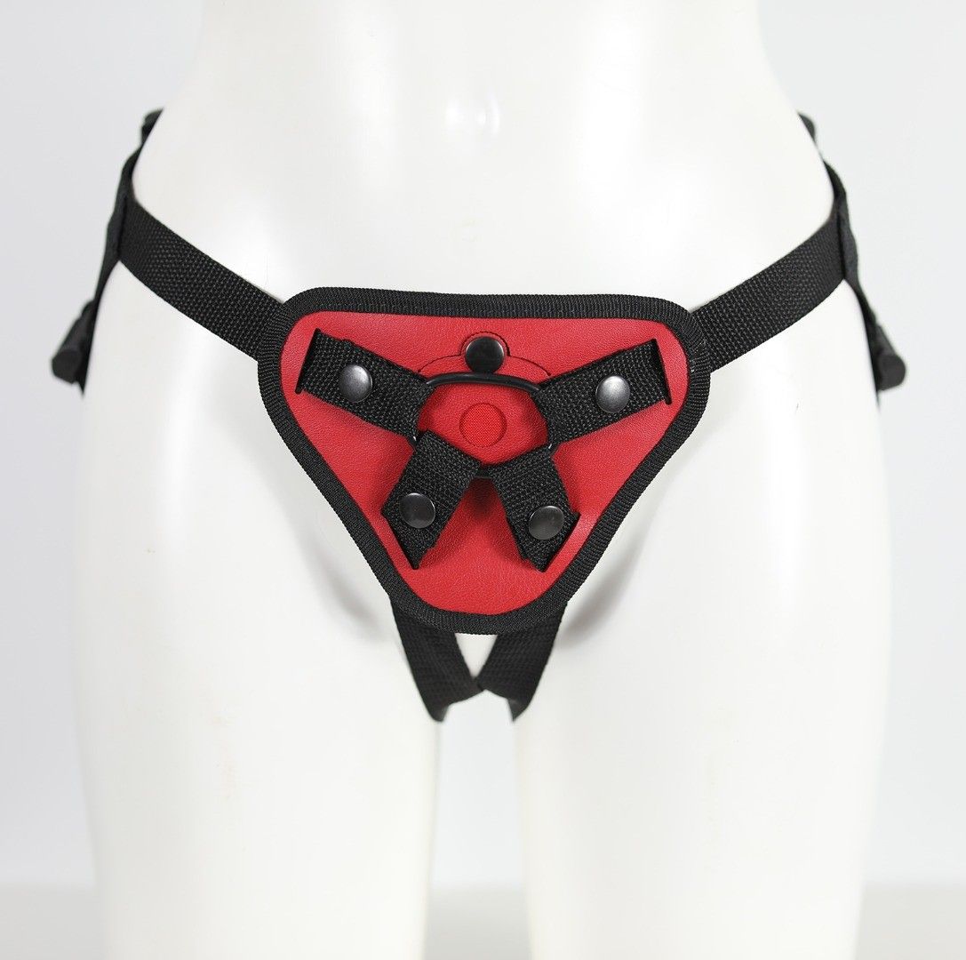 Красный пояс с двумя типами фиксации насадок 3