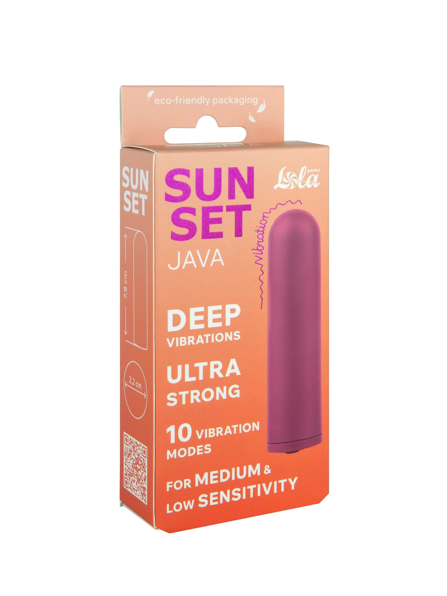 Сливовая вибропуля Java - 7,8 см. 5