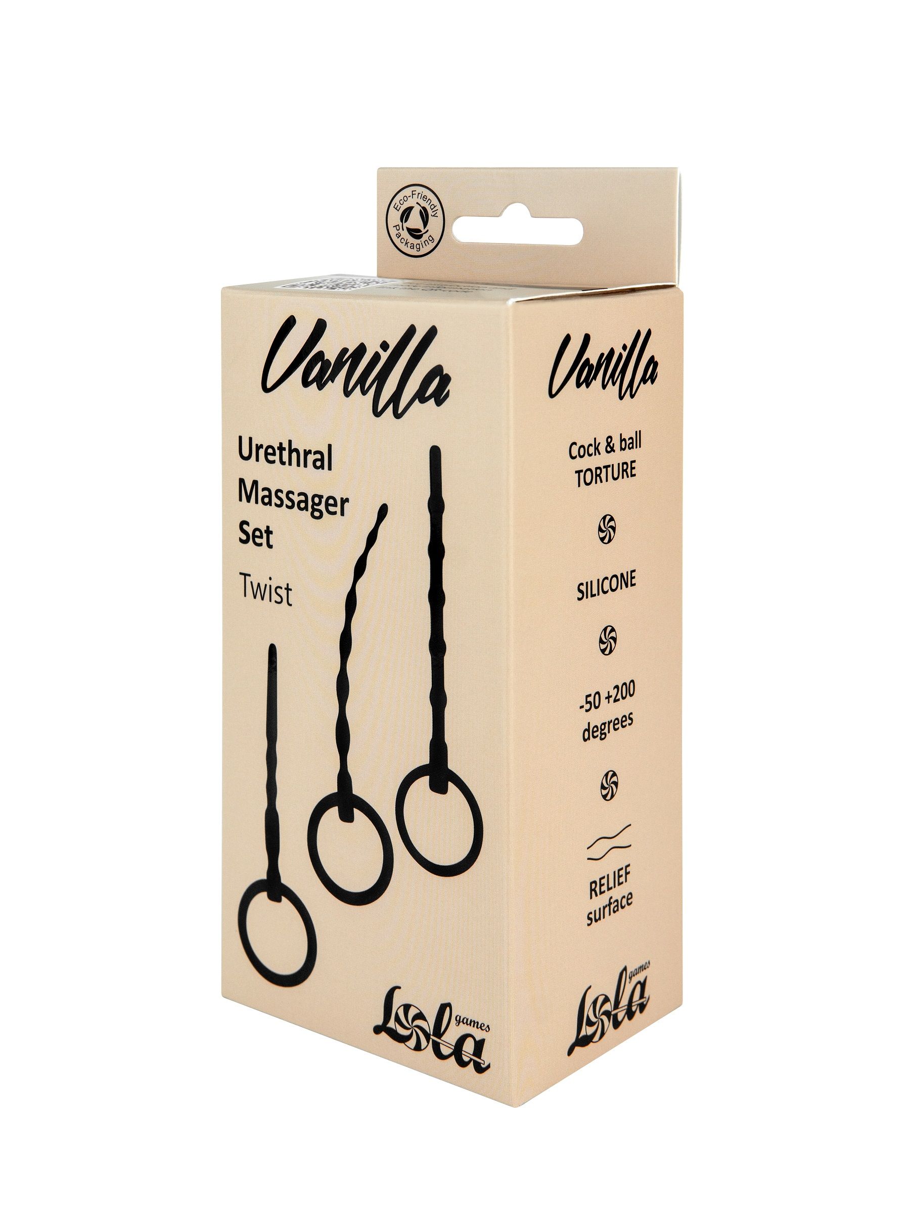 Набор из 3 черных уретральных массажеров Twist 2