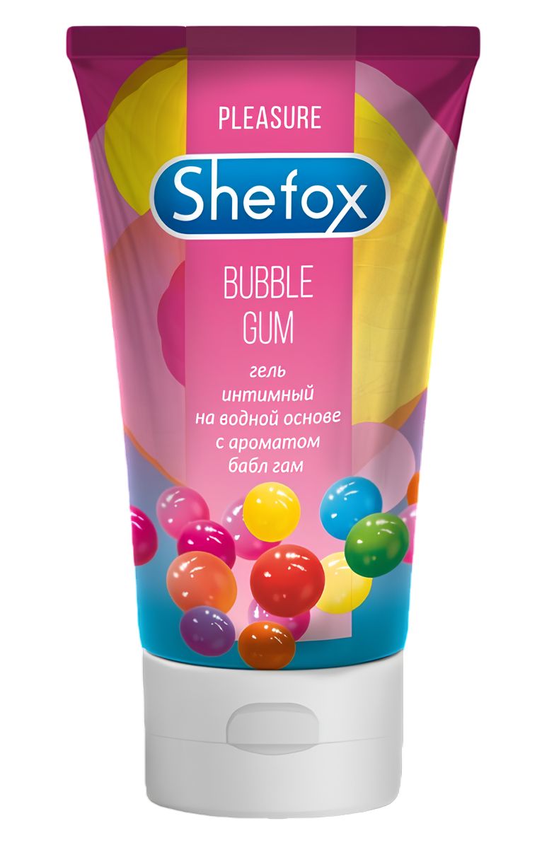 Интимная гель-смазка Shefox «Бабл гам» - 50 мл.             