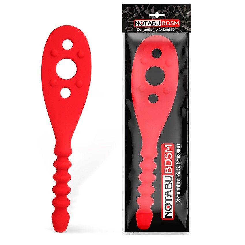 Красная силиконовая шлепалка - 30 см. 2