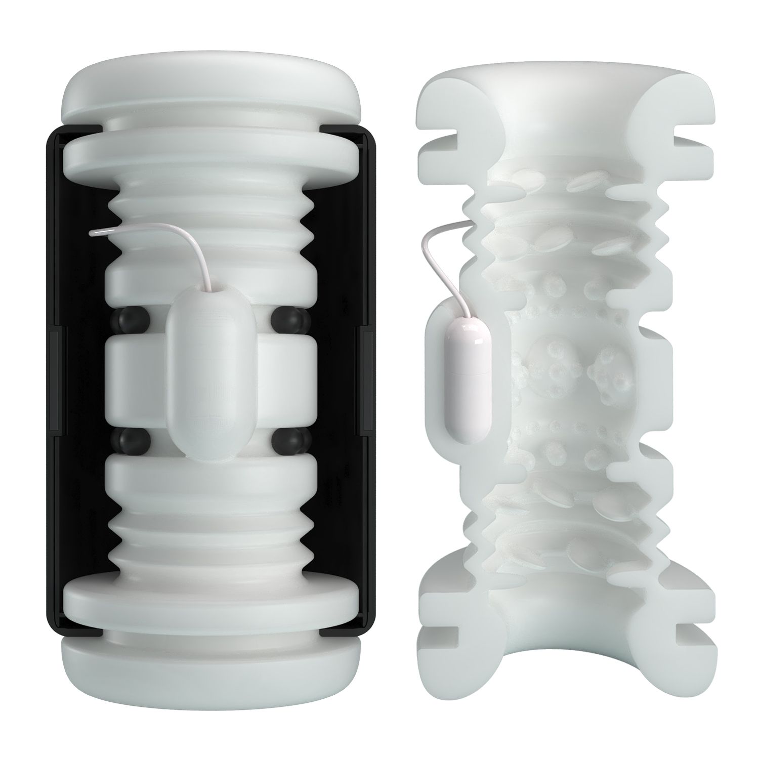 Черный автоматический вибромастурбатор Dj Girl 7