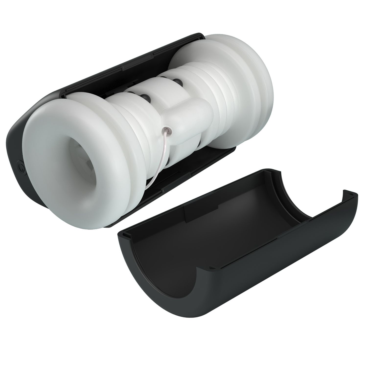 Черный автоматический вибромастурбатор Dj Girl 8