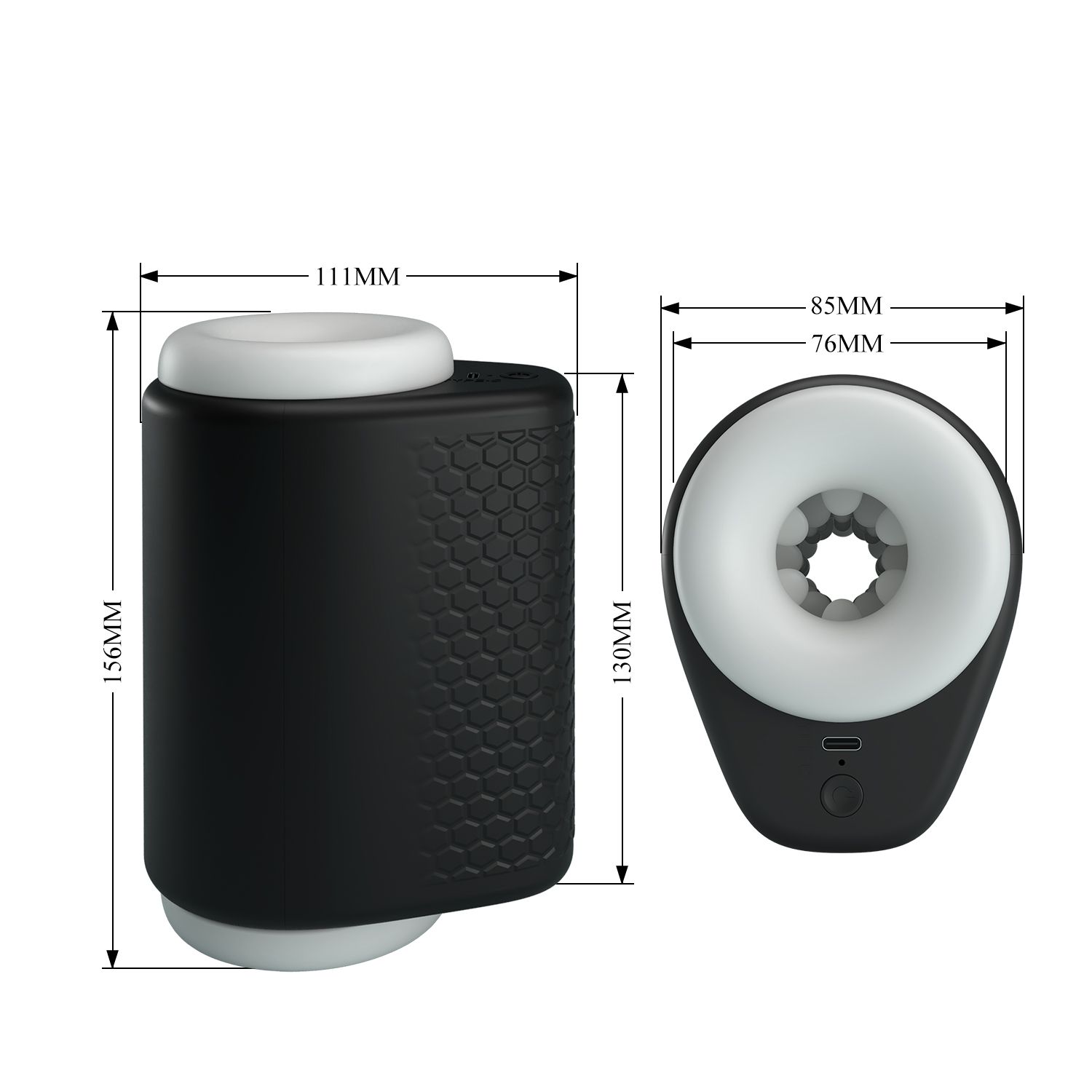 Черный автоматический вибромастурбатор Dj Girl 9