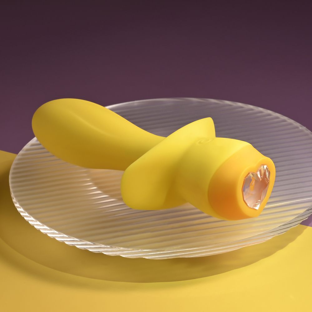 Желтая анальная вибропробка Mellow Yellow - 13,5 см. 13