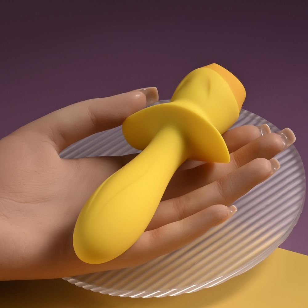 Желтая анальная вибропробка Mellow Yellow - 13,5 см. 14