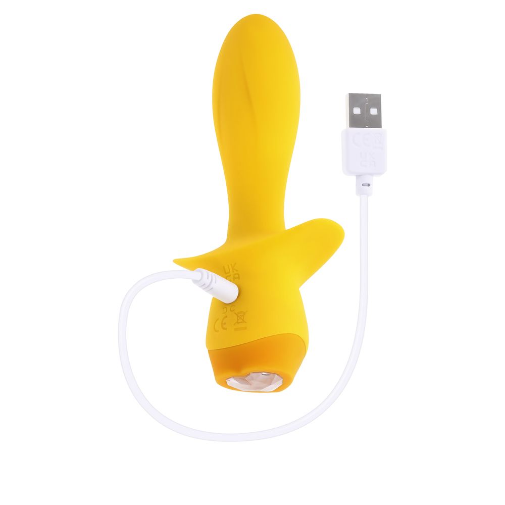 Желтая анальная вибропробка Mellow Yellow - 13,5 см. 6