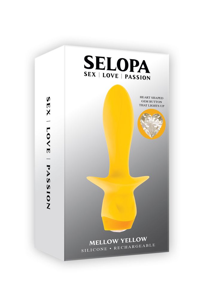 Желтая анальная вибропробка Mellow Yellow - 13,5 см. 7
