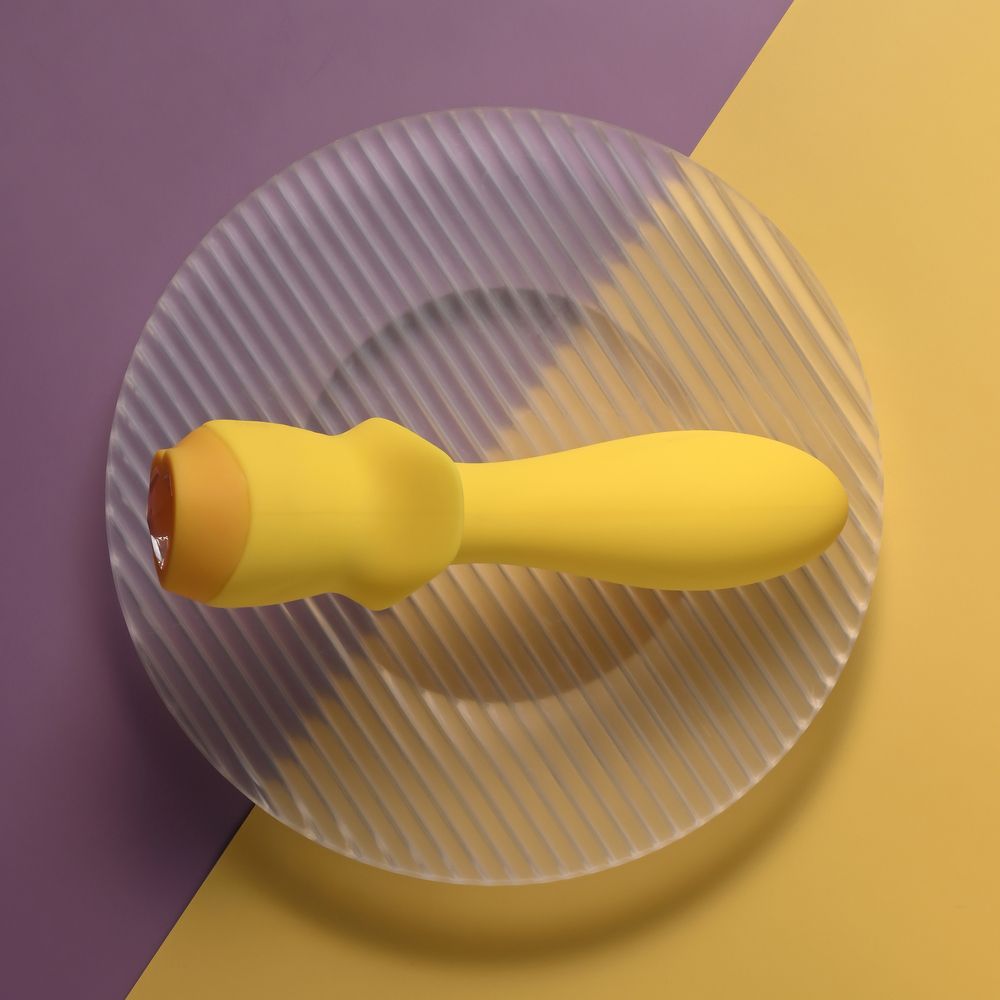 Желтая анальная вибропробка Mellow Yellow - 13,5 см. 10