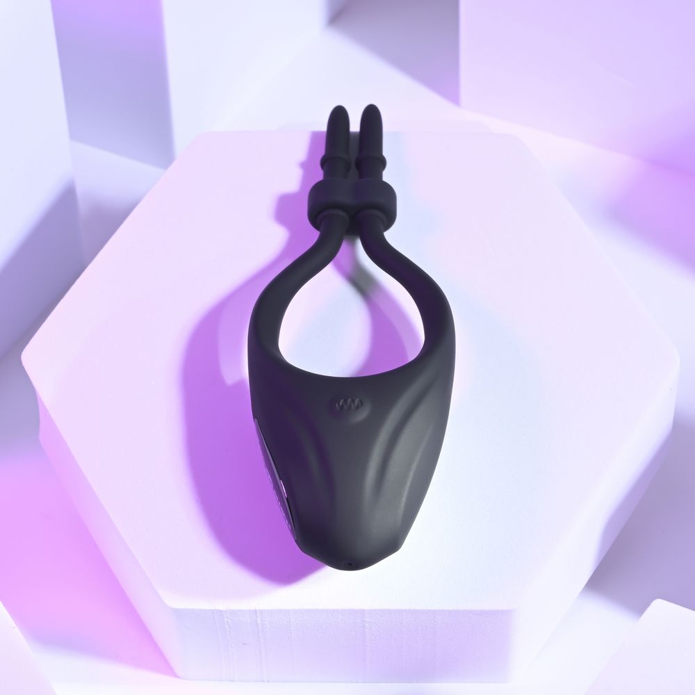 Черное эрекционное вибролассо Perfect Fit 9