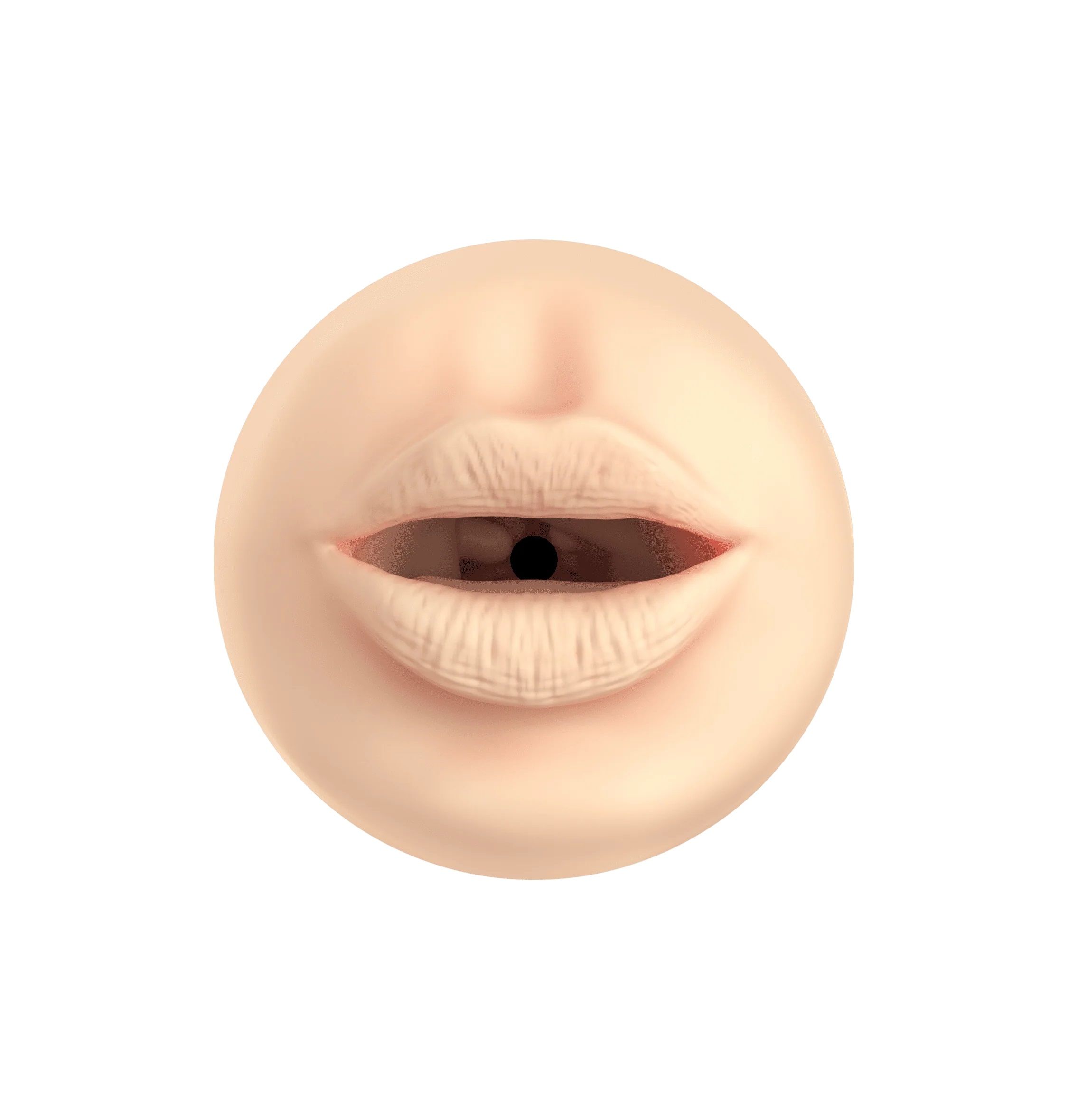 Телесный мастурбатор-ротик Feel Stroker Mouth 2