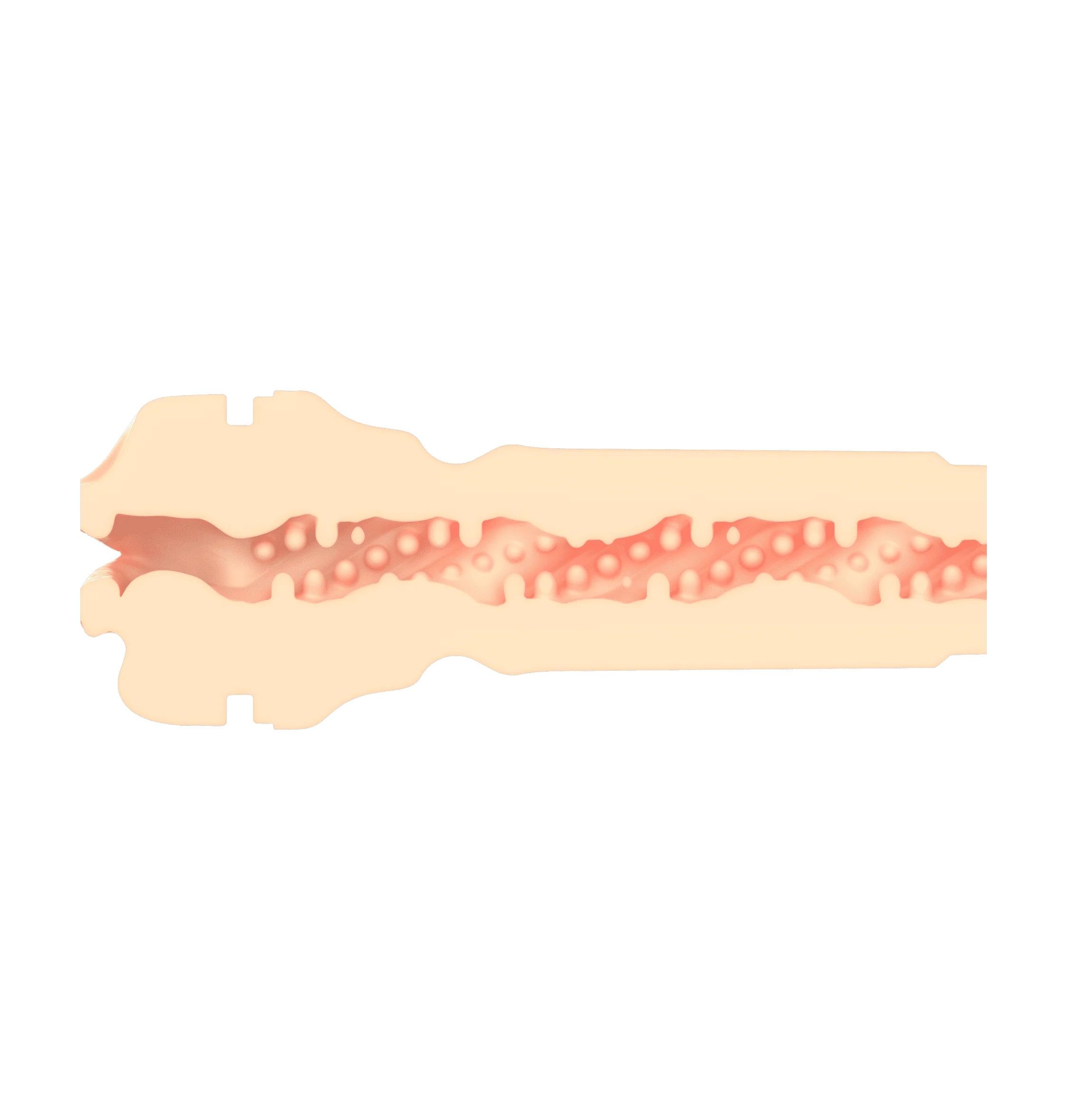 Телесный мастурбатор-ротик Feel Stroker Mouth 3