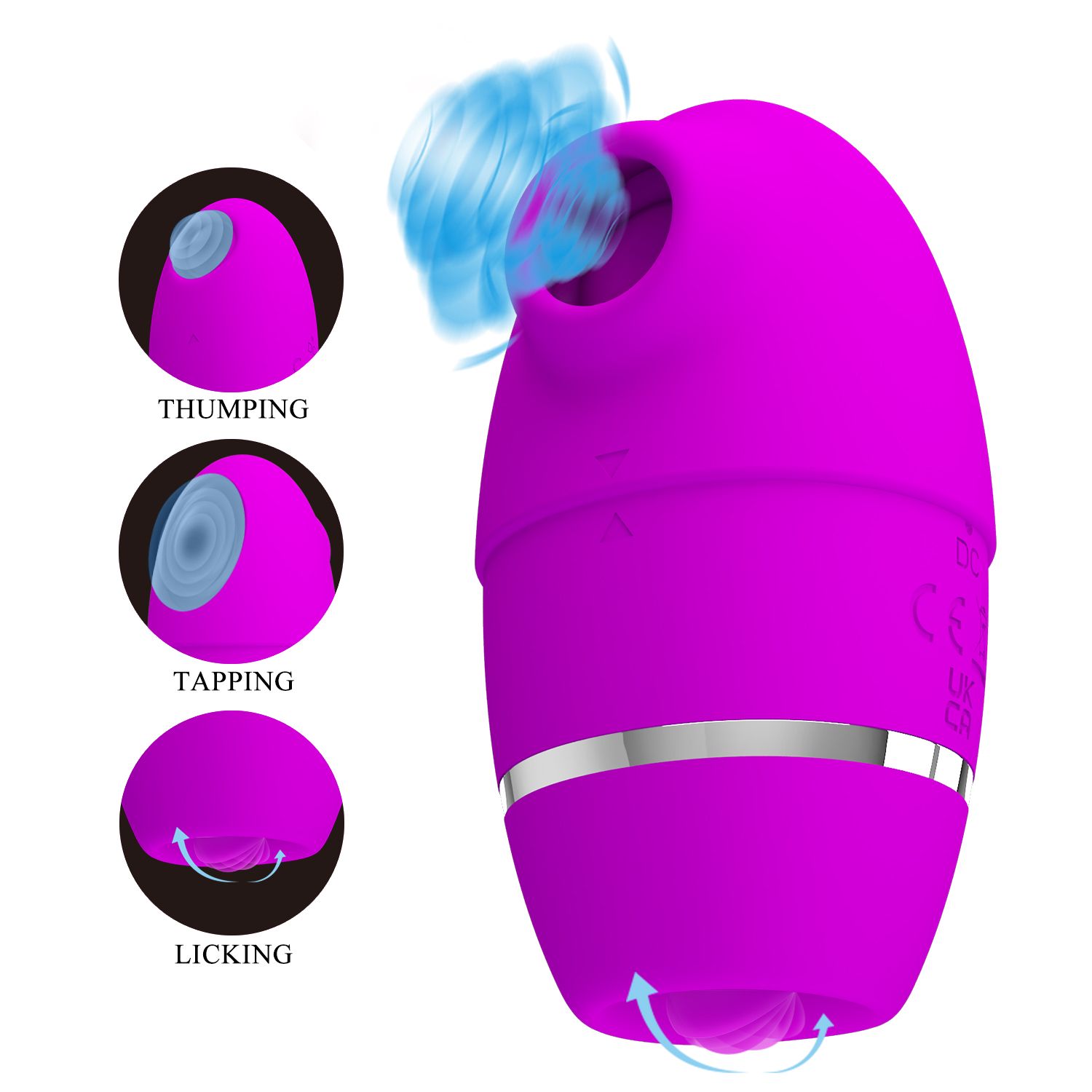 Лиловый стимулятор клитора 4-в-1 Shakira 4