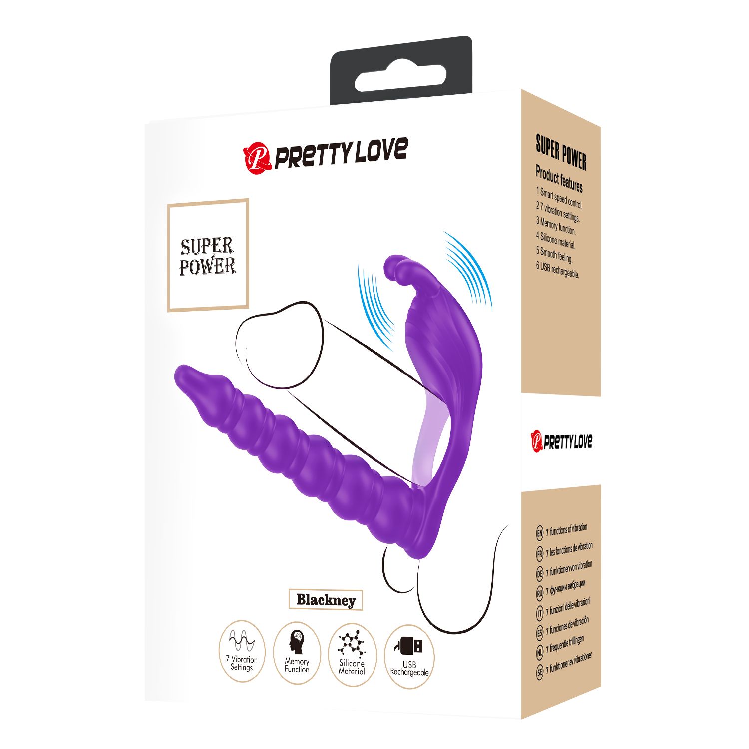 Лиловая насадка для двойного проникновения Blackney 2