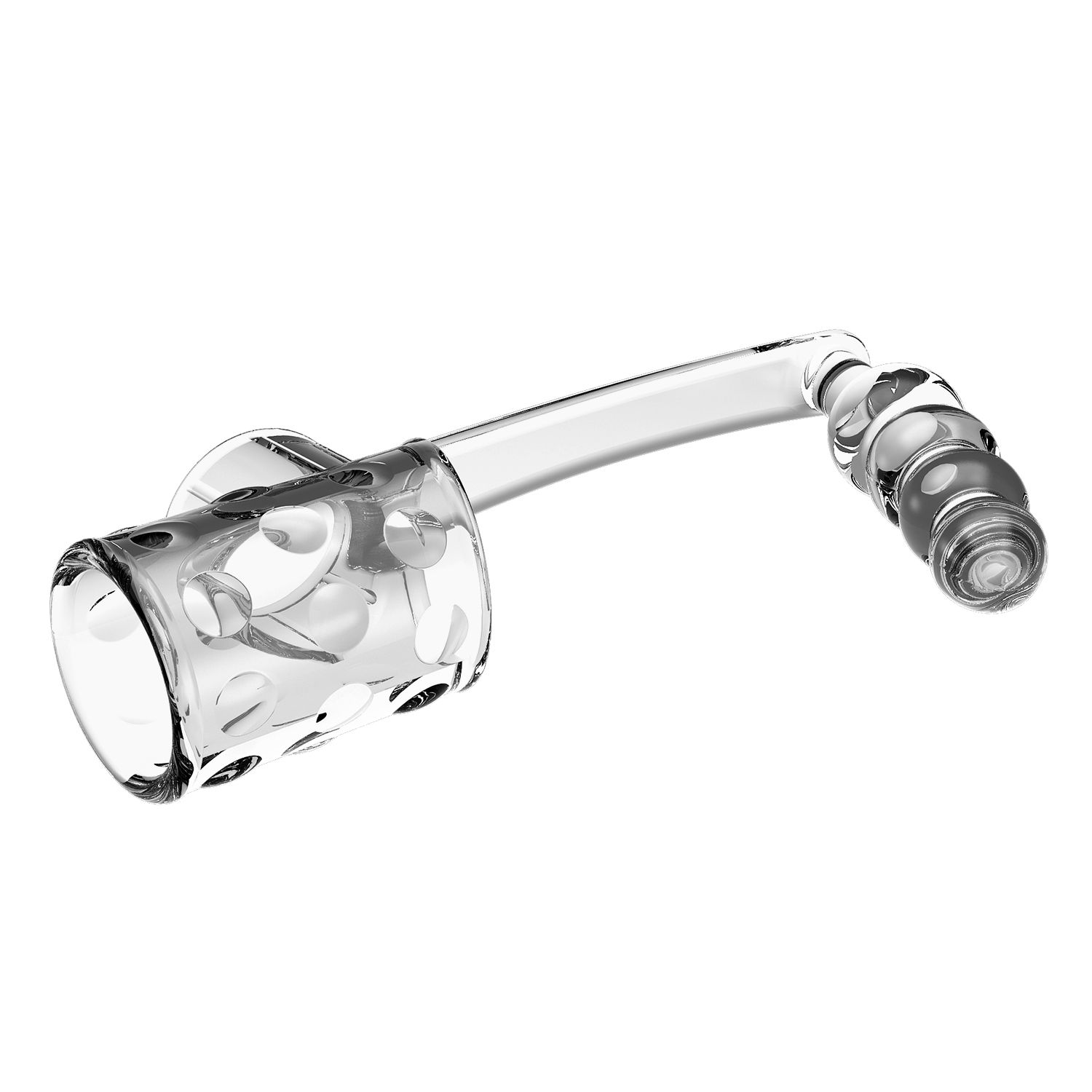 Прозрачная насадка на пенис и мошонку с анальным стимулятором Rilley 5