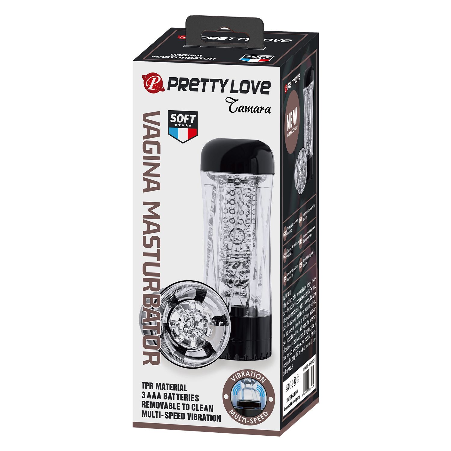 Прозрачный мастурбатор с вибрацией Tamara 2