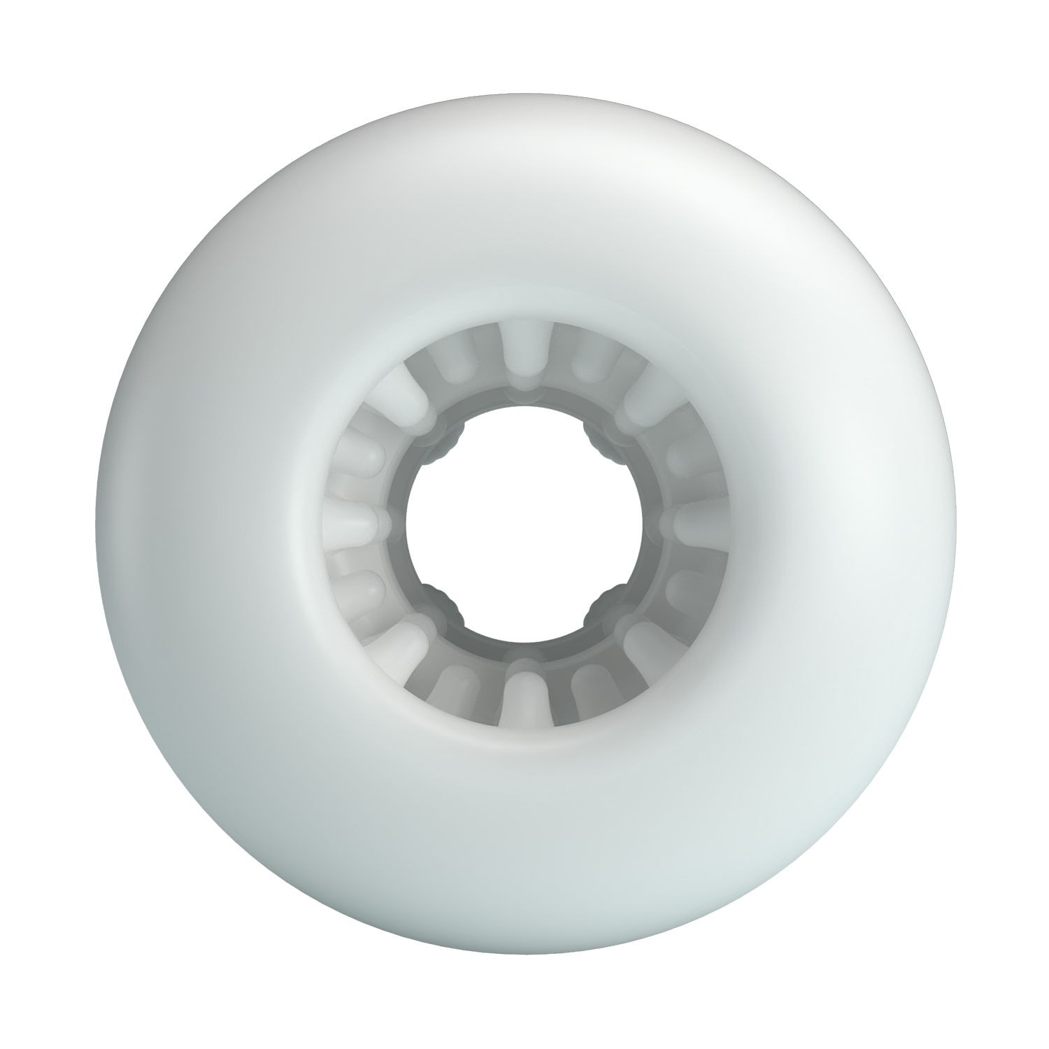 Белый сквозной мастурбатор Crystle 5